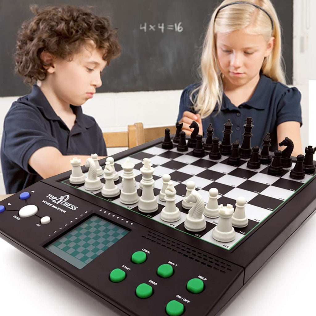 Electronic Chess Set for All Ages | Voice-Enabled Chess Teaching System | Ideal for Beginners to Enhance Strategy Skills