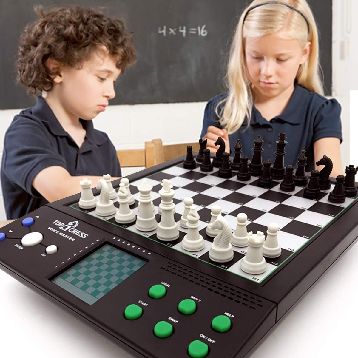 Electronic Chess Set for All Ages | Voice-Enabled Chess Teaching System | Ideal for Beginners to Enhance Strategy Skills
