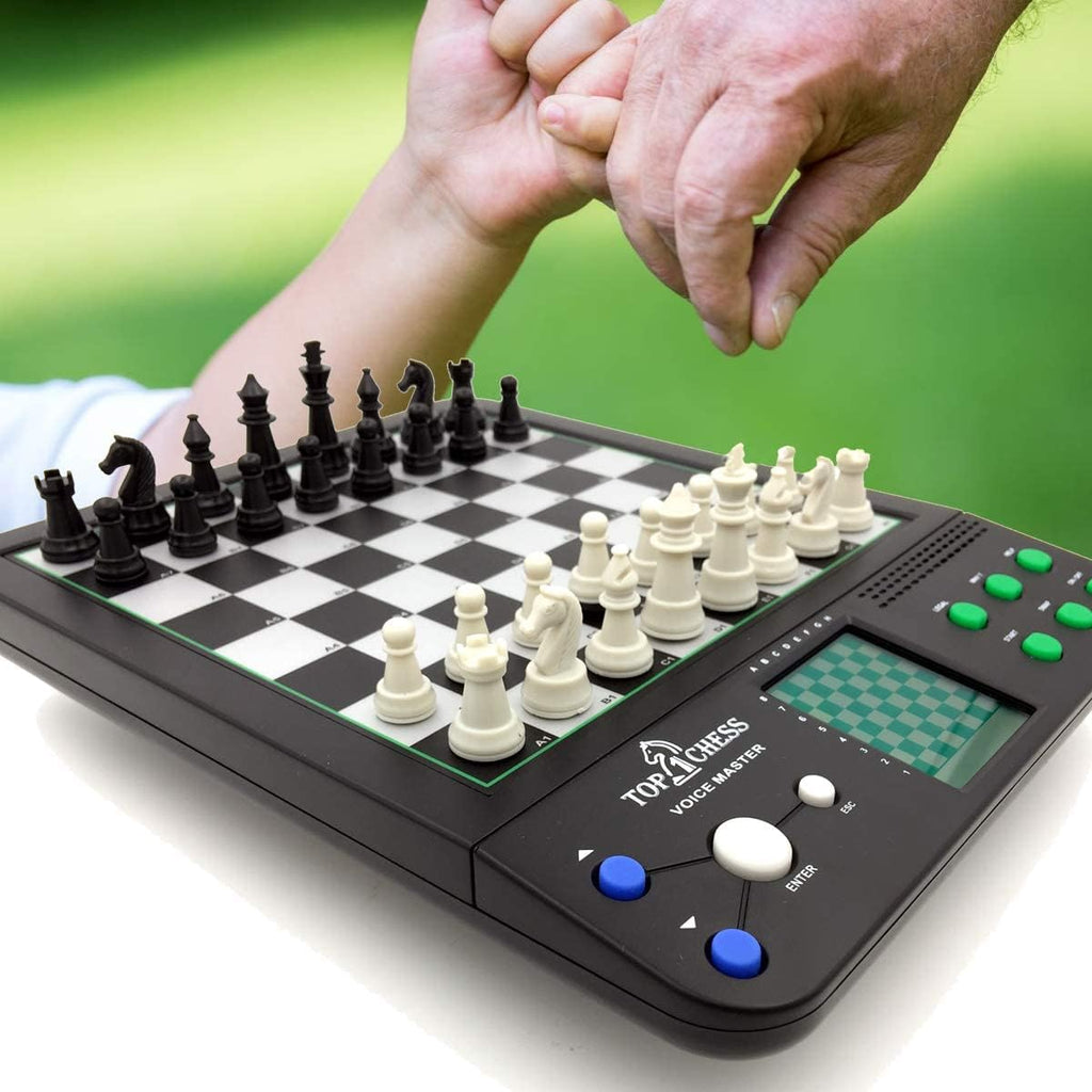 Electronic Chess Set for All Ages | Voice-Enabled Chess Teaching System | Ideal for Beginners to Enhance Strategy Skills