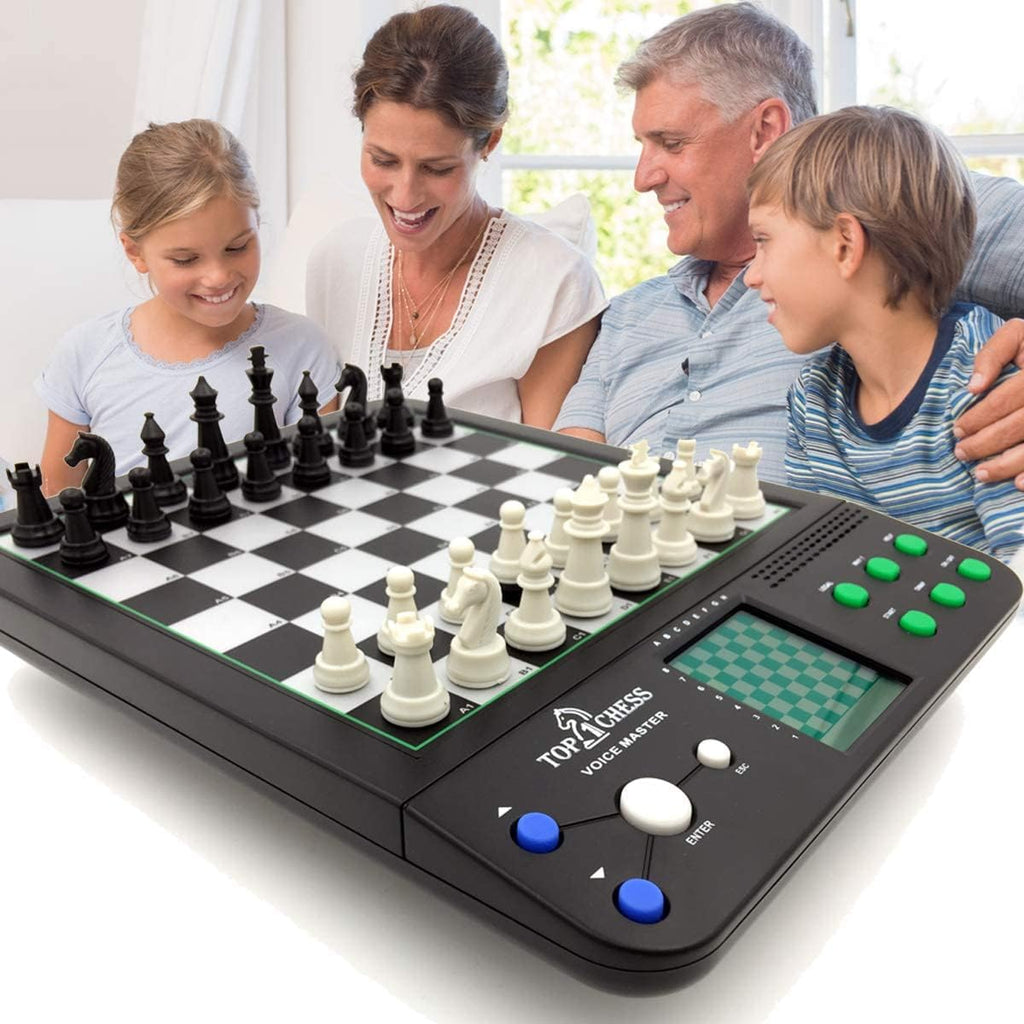Electronic Chess Set for All Ages | Voice-Enabled Chess Teaching System | Ideal for Beginners to Enhance Strategy Skills
