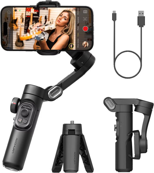 3-Axis Handheld Gimbal Stabilizer Smartxe for Smartphone for Iphone Android AI Face Tracking Tk Vlog